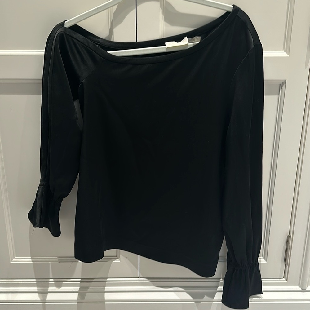 Ramy Brook New York Silk Long Sleeve Blouse